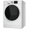 HOTPOINT NDB 964489 WDA b Lave-linge séchant HOTPOINT NDB 964489 WDA IT, chargement frontal, capacité de lavage 9 kg, capacité de séchage 6 kg, 16 programmes, profondeur 54 cm, blanc, classe énergétique A + lot de 4 pieds anti-vibrations KOENIC pour lave-linge + désodorisant d’intérieur MELICONI ECO PARFUM FRESH MUSK