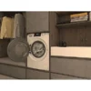 Lave-linge séchant HAIER HWD80-BP14929A-S, chargement frontal, capacité de lavage 8 kg, capacité de séchage 5 kg, 15 programmes, profondeur 53 cm, blanc, classe énergétique A + lot de 4 pieds anti-vibrations KOENIC pour lave-linge + parfum MELICONI ECO PARFUM MUSC FRAIS