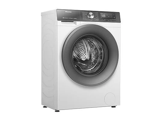Lave-linge séchant HISENSE WD3S1043BW7 b Lave-linge séchant HISENSE WD3S1043BW7, chargement frontal, capacité de lavage 10,5 kg, capacité de séchage 6 kg, 19 programmes, profondeur 59 cm, blanc/argent, classe énergétique A + lot de 4 pieds anti-vibrations KOENIC pour lave-linge + désodorisant d’intérieur MELICONI ECO PARFUM FRESH MUSK