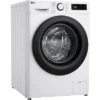 Lave-linge séchant LG AI DD D4R3009NSWB a Lave-linge séchant LG AI DD D4R3009NSWB, chargement frontal, capacité de lavage 9 kg, capacité de séchage 6 kg, 12 programmes, profondeur 56,5 cm, blanc, classe énergétique A + lot de 4 pieds anti-vibrations KOENIC pour lave-linge + désodorisant d’intérieur MELICONI ECO PARFUM FRESH MUSK