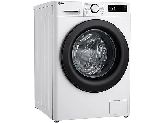 Lave-linge séchant LG AI DD D4R3009NSWB a Lave-linge séchant LG AI DD D4R3009NSWB, chargement frontal, capacité de lavage 9 kg, capacité de séchage 6 kg, 12 programmes, profondeur 56,5 cm, blanc, classe énergétique A + lot de 4 pieds anti-vibrations KOENIC pour lave-linge + désodorisant d’intérieur MELICONI ECO PARFUM FRESH MUSK