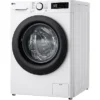 Lave-linge séchant LG AI DD D4R3009NSWB b Lave-linge séchant LG AI DD D4R3009NSWB, chargement frontal, capacité de lavage 9 kg, capacité de séchage 6 kg, 12 programmes, profondeur 56,5 cm, blanc, classe énergétique A + lot de 4 pieds anti-vibrations KOENIC pour lave-linge + désodorisant d’intérieur MELICONI ECO PARFUM FRESH MUSK