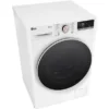 Lave-linge séchant LG AI DD D4R7011TSWG hjkl Lave-linge séchant LG AI DD D4R7011TSWG, chargement frontal, capacité de lavage 11 kg, capacité de séchage 6 kg, 13 programmes, profondeur 56,5 cm, blanc, classe énergétique A + lot de 4 pieds anti-vibrations KOENIC pour lave-linge + désodorisant d’intérieur MELICONI ECO PARFUM FRESH MUSK