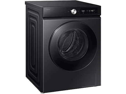 Lave-linge séchant SAMSUNG WD11DB7B85GBU3, chargement frontal, capacité de lavage 11 kg, capacité de séchage 6 kg, 25 programmes, profondeur 60 cm, noir, classe énergétique A + lot de 4 pieds anti-vibrations KOENIC pour lave-linge, parfum MELICONI ECO PARFUM MUSC FRAIS