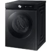 Lave-linge séchant SAMSUNG WD11DB7B85GBU3, chargement frontal, capacité de lavage 11 kg, capacité de séchage 6 kg, 25 programmes, profondeur 60 cm, noir, classe énergétique A + lot de 4 pieds anti-vibrations KOENIC pour lave-linge, parfum MELICONI ECO PARFUM MUSC FRAIS