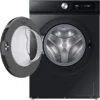 Lave-linge séchant SAMSUNG WD11DB7B85GBU3, chargement frontal, capacité de lavage 11 kg, capacité de séchage 6 kg, 25 programmes, profondeur 60 cm, noir, classe énergétique A + lot de 4 pieds anti-vibrations KOENIC pour lave-linge, parfum MELICONI ECO PARFUM MUSC FRAIS