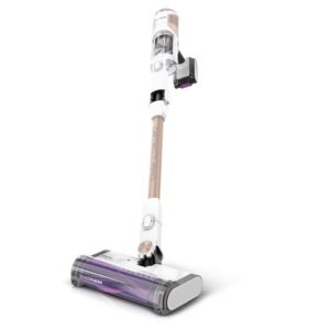 Aspirateur sans fil Shark Ninja Detect Pro avec vidange automatique, blanc/rose