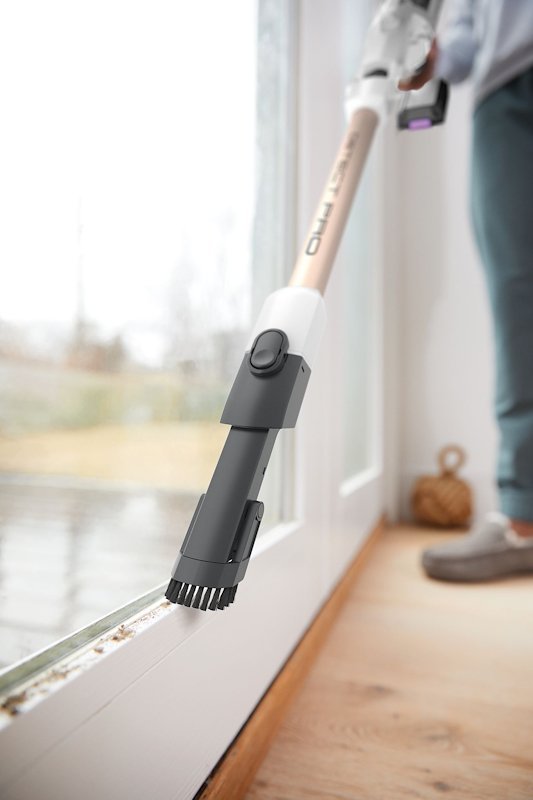 Aspirateur sans fil Shark Ninja Detect Pro avec vidange automatique, blanc/rose