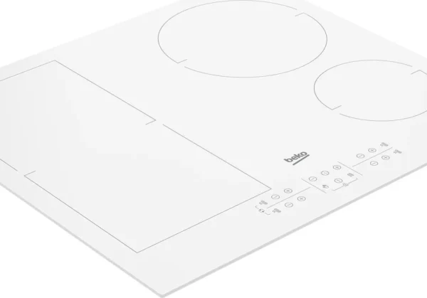Beko HII64200FMTW 60 cm B Plaque de cuisson à induction encastrable Beko HII64200FMTW 60 cm, blanche, 4 zones