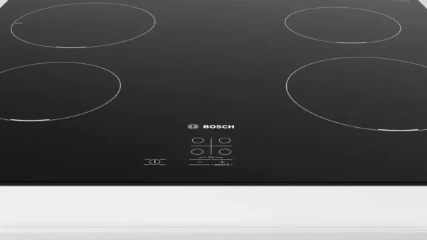 Bosch Série 2 PUG611AA5E B Plaque de cuisson à induction Bosch Série 2 PUG611AA5E noire 60 cm avec 4 zones de cuisson