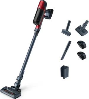 Aspirateur ROWENTA RH6878 X-Pert 6.60 Animal sans fil RH6878, aspirateur balai 2 en 1, sans sac, rouge et gris, 0,55 L, rectangulaire.