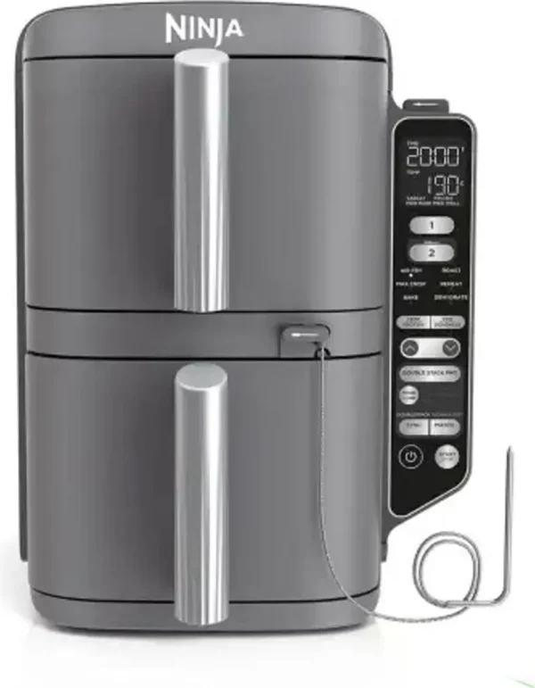 Friteuse à air chaud SharkNinja Ninja SL451EU, 9,5 L, 40 °C, 240 °C, Double, Noire