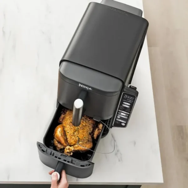 Friteuse à air chaud SharkNinja Ninja SL451EU, 9,5 L, 40 °C, 240 °C, Double, Noire