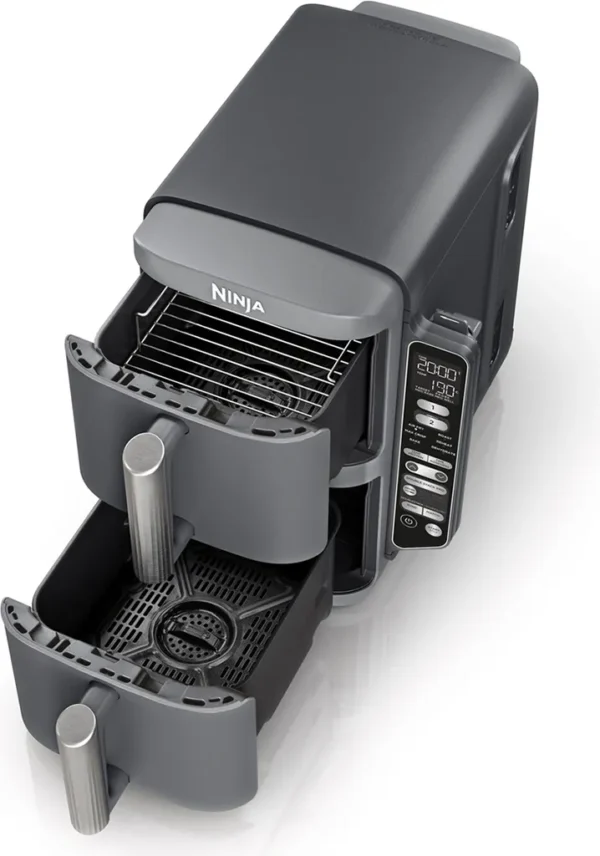 Friteuse à air chaud SharkNinja Ninja SL451EU, 9,5 L, 40 °C, 240 °C, Double, Noire